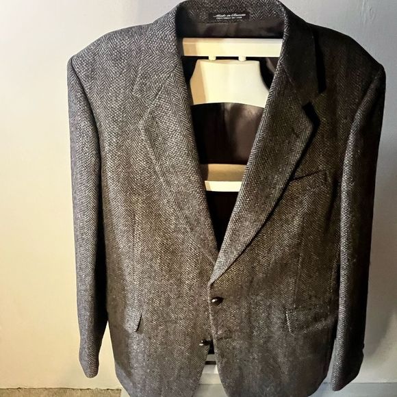 Robert Stock Made In Russia Mens Blazer Tweed 100% Wool 42R - Picture 7 of 9